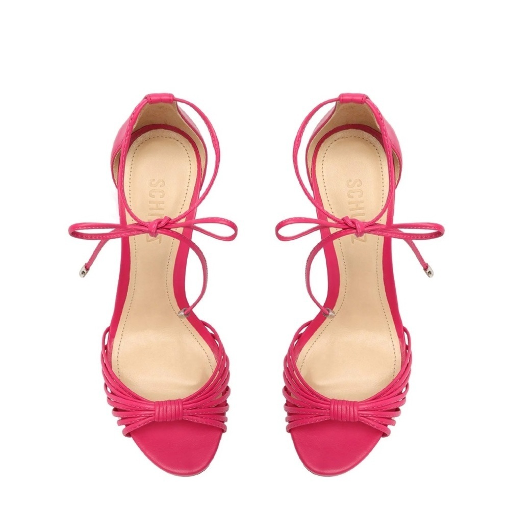 Schutz Dive Nappa Leather Hot Pink - Nappa Leather Size 7 - Picture 6 of 13